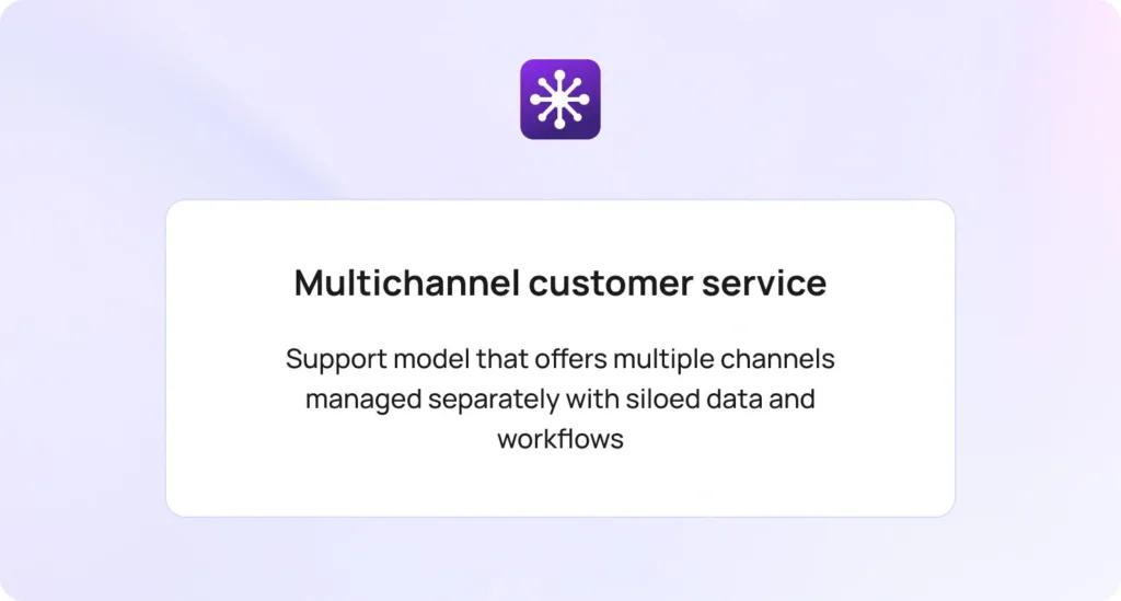 Multichannel customer service