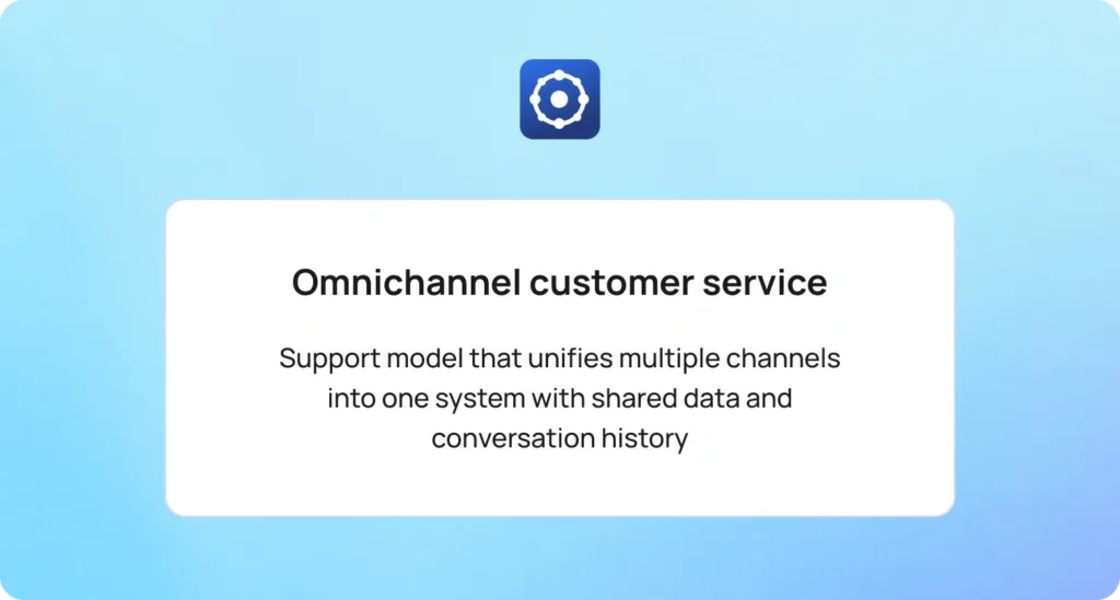 Omnichannel customer service