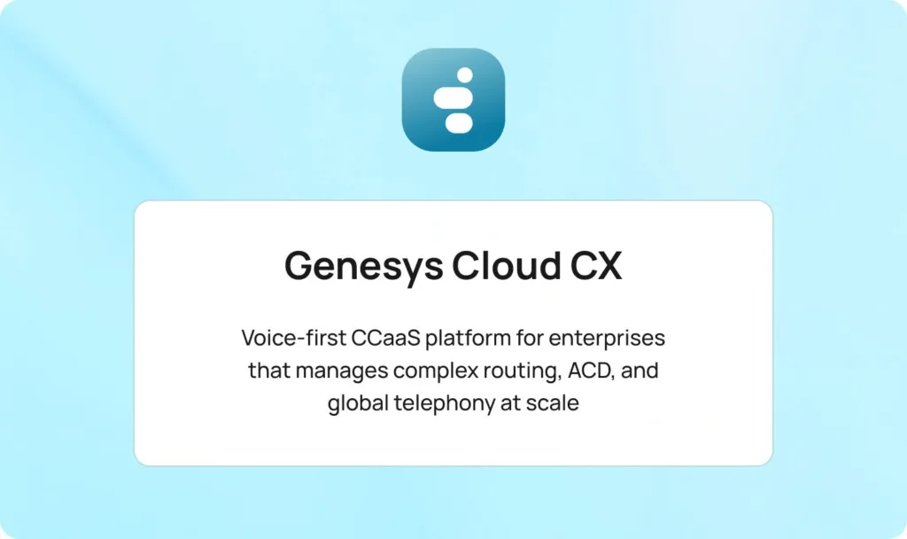 Genesys Cloud CX