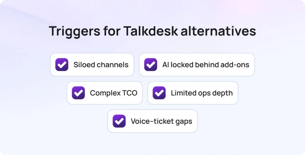 Why Teams Look for an Alternative to Talkdesk in 2026