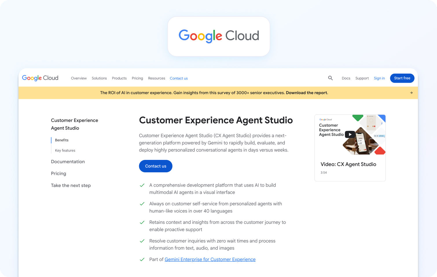 Google Dialogflow CX Contact Center AI