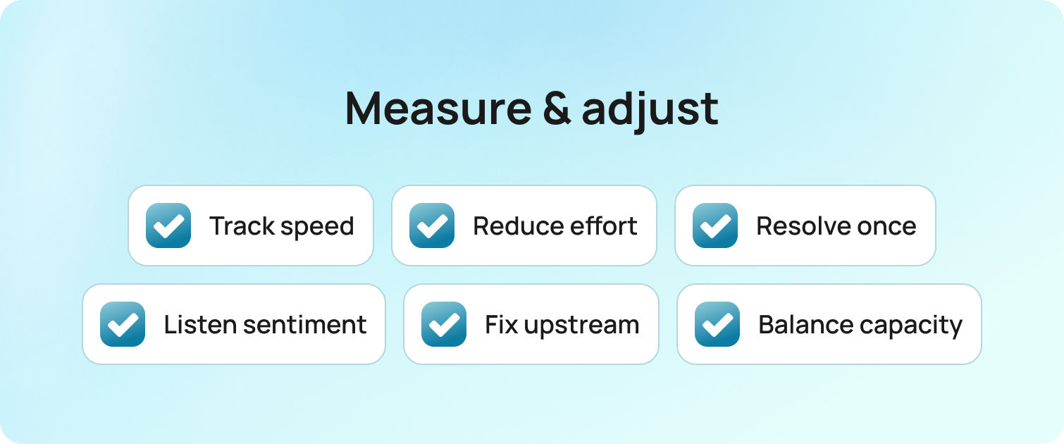 Measure and adjust