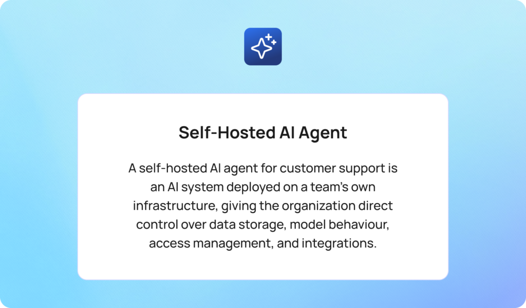 What Is a Self-Hosted AI Agent for Customer Support?
