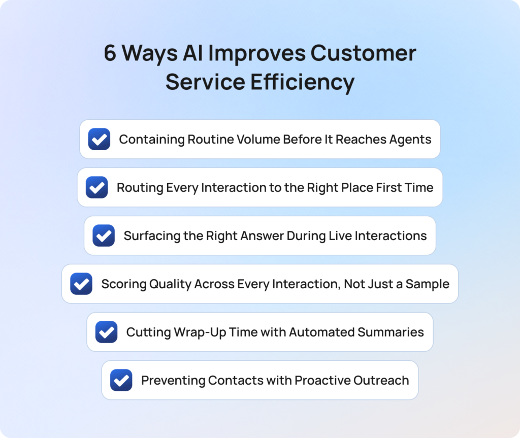 6 Ways AI Improves Customer Service Efficiency