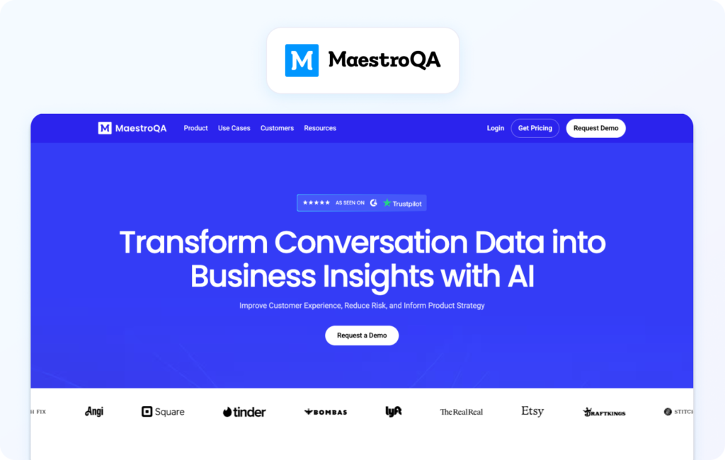 maestro qa homepage